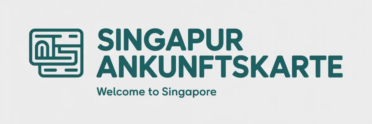 Singapur Ankunftskarte Logo
